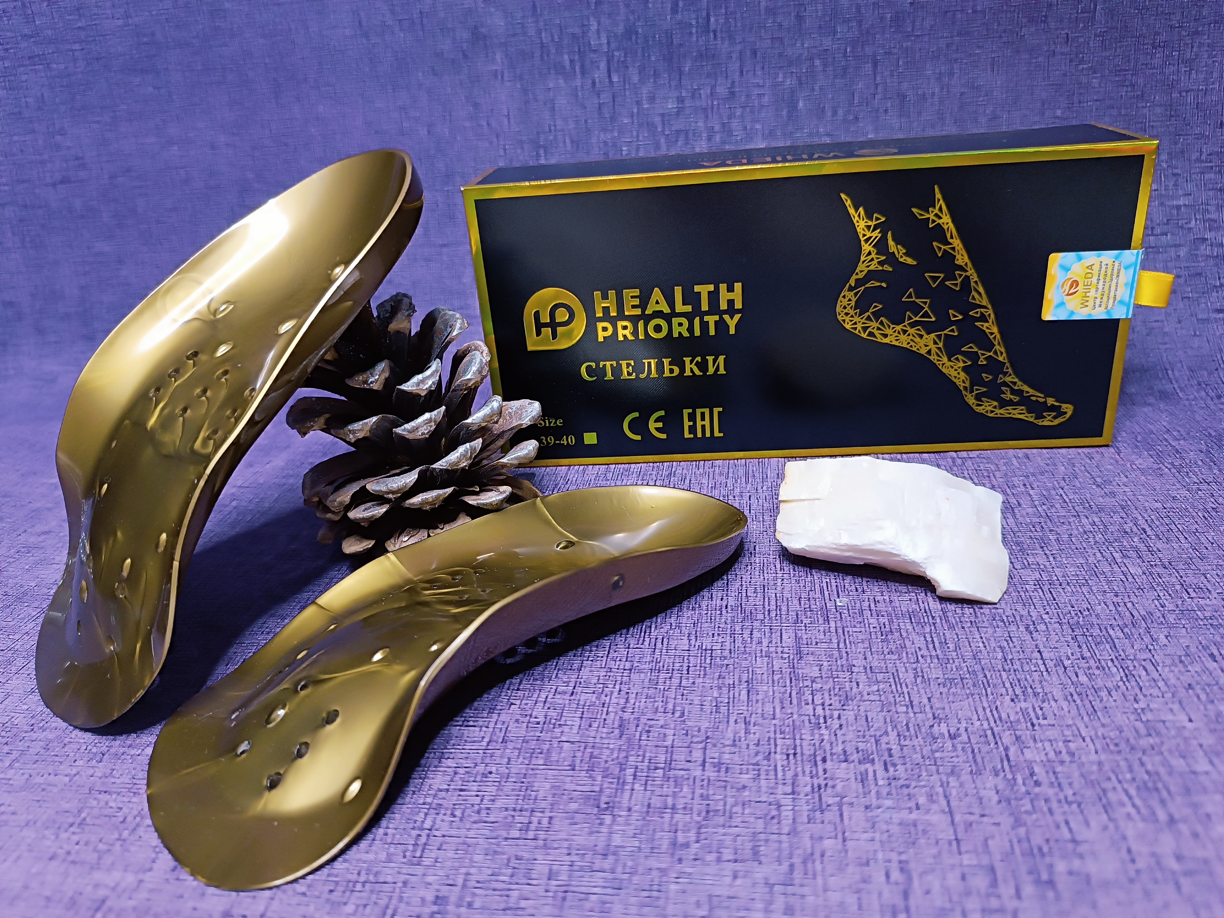 коррекционные стельки с анионами whieda health priority